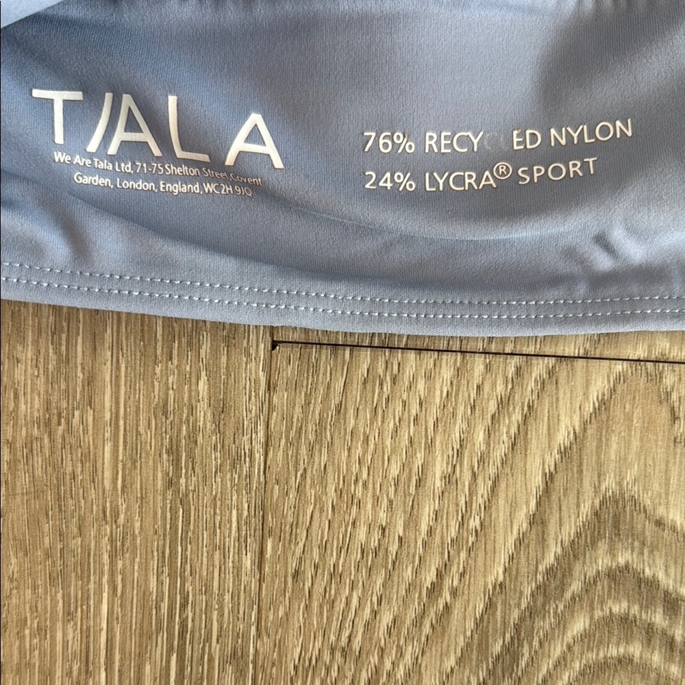 TALA Skinluxe Tank Sports Bra in blue Size Large - Picture 4 of 6